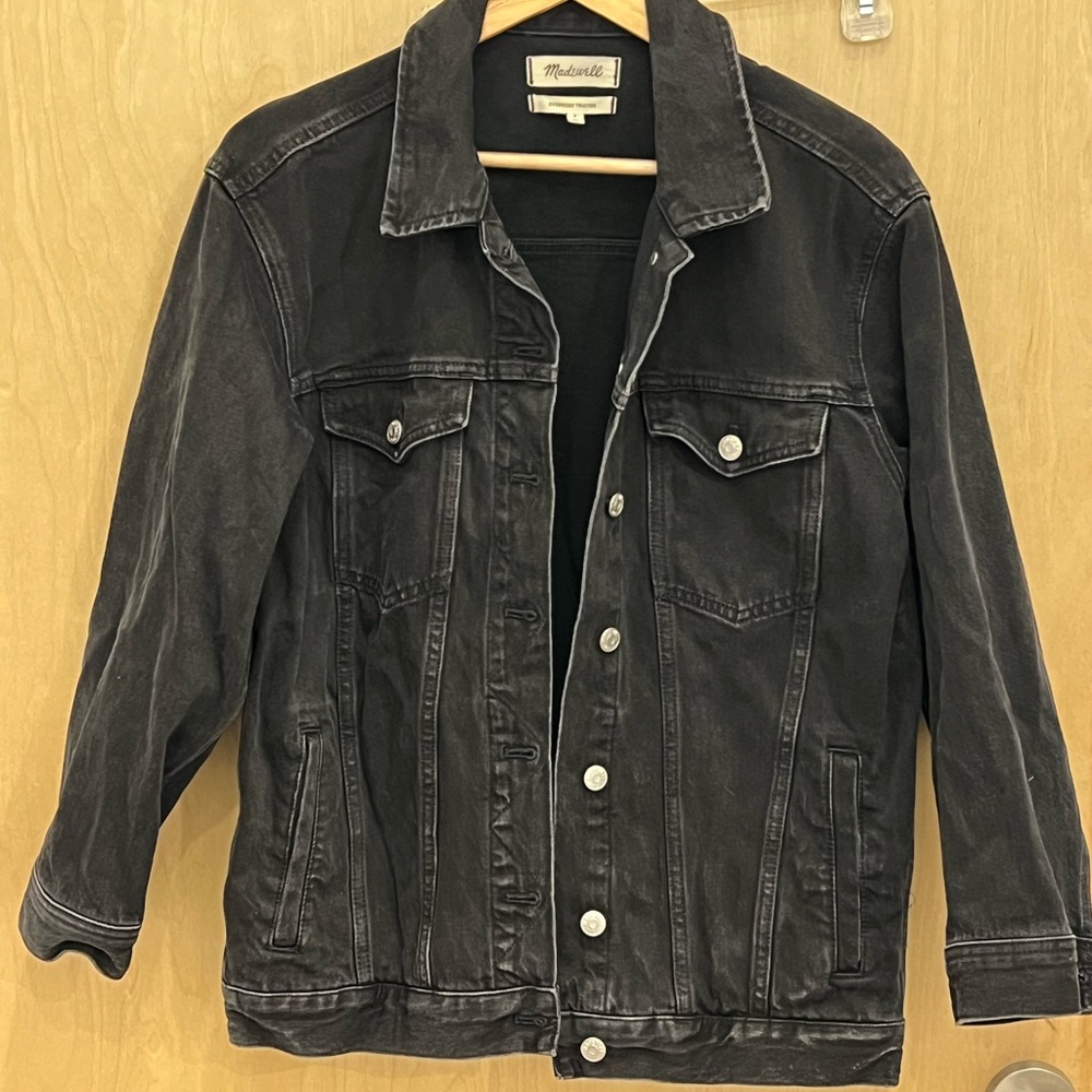 Madewell Black Lightweight Shirt Jacket